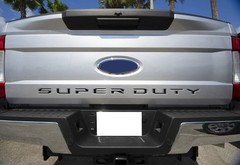 Matte Black Finish 3D Raised Tailgate Letter Pieces For 2017-19 Ford Super Duty