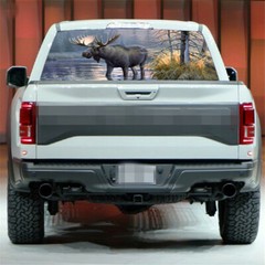 Pickup Rear Window Moose Forest Decoration Sticker Decal Waterproof 22″ x 65″