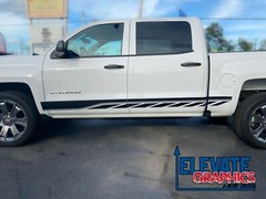 Fits Chevy Silverado Side Rocker Two Graphics Vinyl Stripes 3m Decals 2014-2023