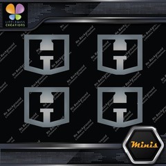 Compatible Hart Tools H Logo Only Pack of 4 MINI SIZE Decals Stickers Vinyl