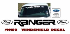 GE-N190 FORD – RANGER with OVALS – WINDSHIELD DECAL – STICKER – LICENSED