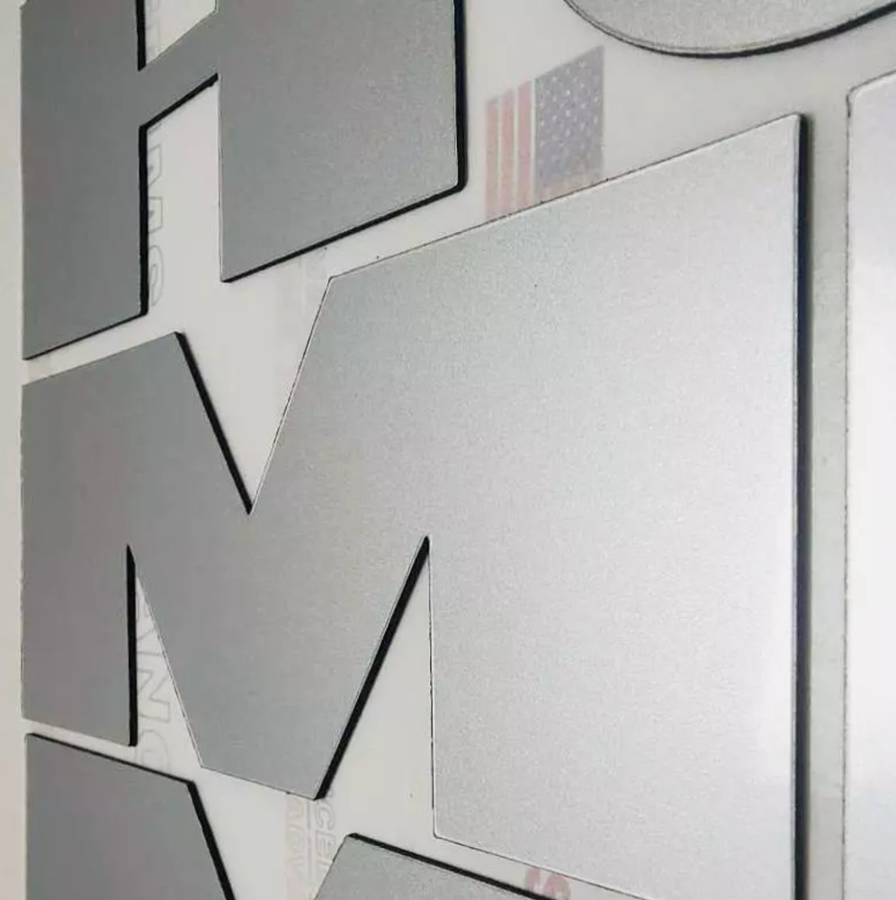 Alum Letters for H2 Rear Bumper Inserts ABS Plastic