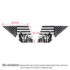 2 Rear Side window sticker cover For Ford Bronco Sport 2021-2023 American flag