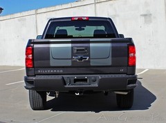 2016 2017 2018 Chevy Silverado Vinyl Graphic Hood Racing Stripe 3M Decal RALLY