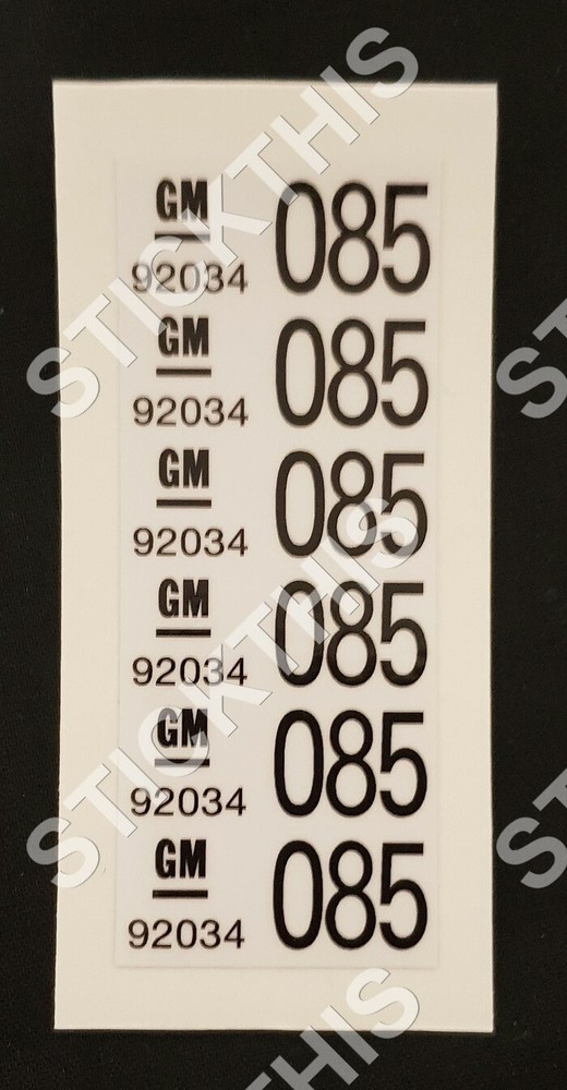 Suit Holden HSV Wire Harness Label – VL Engine Loom RB30e LF1 92034085