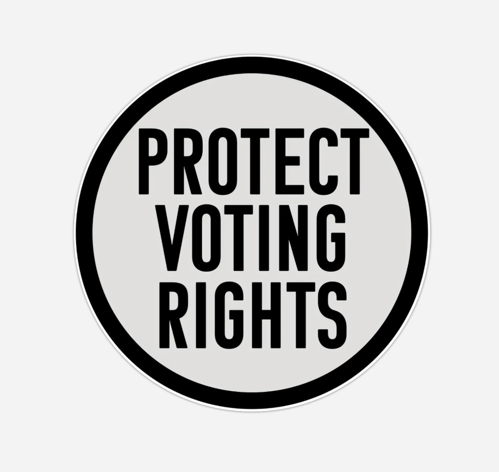 10-Pack PROTECT VOTING RIGHTS Stickers – 2″x2″ Bumper Decal Water Resistant