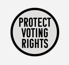 10-Pack PROTECT VOTING RIGHTS Stickers – 2″x2″ Bumper Decal Water Resistant