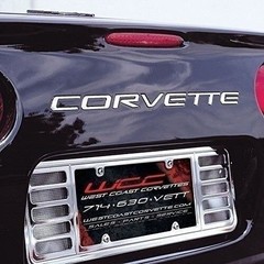 C5 Corvette Rear Stainless Steel Inserts – Letters