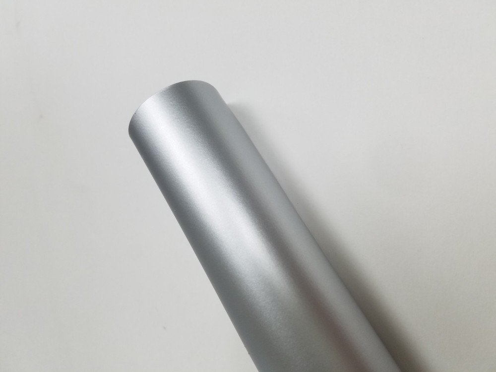 Matte Satin Chrome Anodized Silver Vinyl Auto Car Wrap Decal Sticker Film Roll