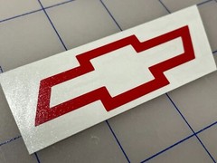 Chevy Bowtie Decal Die Cut Chevrolet Bow Tie Sticker 1″, 2″, 3″, 4″, 5″, 6″, 7″+