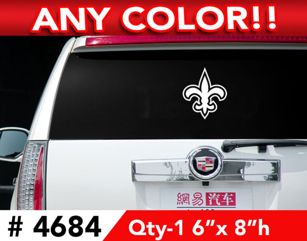 NEW ORLEANS SAINTS VINYL DECAL STICKER 6″x8″h #4684