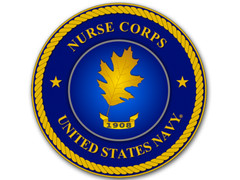 Magnetic 4 inch Round US Navy Nurse Corps Seal MAGNET (Logo RN) Navy Lic.