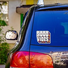 70’s Good Vibes Flower Floral Sticker Groovy Retro Car Window Bumper Decal Love