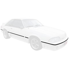 Graphic Express Body Molding Stripe Kit Black Mustang GT 1987-1993