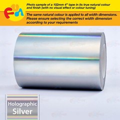CHROME RAINBOW 9/16″ 15mm Double Lines STRIPE Car Streamline TAPE Vinyl Sticker