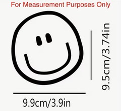 Holographic SMILEY FACE 4” Inch Laser Decal Sticker Reflective Multicolor 1PC