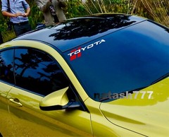 TOYOTA Sport Racing Performance Car Windshield Vinyl Decal Sticker Emblem Logo