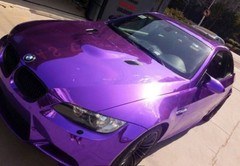 24″ x 60″ Purple Chrome Mirror Vinyl Film Wrap Sticker Stretchable 2ft x 5ft