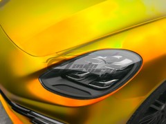 ESSMO PET Neo Chrome Holographic Rainbow Satin Gold Car Vehicle Vinyl Wrap Decal