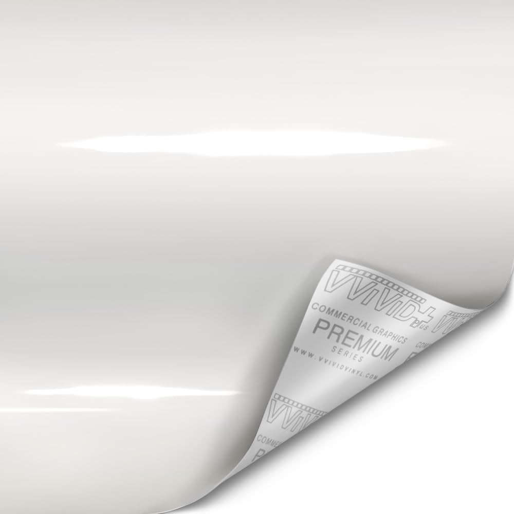 + Ultra Gloss Pearl White Vinyl Car Wrap 1ft x 5ft