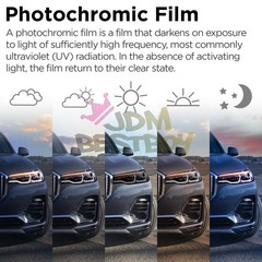 60″ PPF Clear To Smoke Paint Protection Film UV Headlight Taillight Tint Wrap