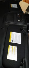 2019 – 2023 FORD EXPLORER / EXPLORER ST SUN VISOR WARNING LABEL BLACKOUTS