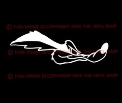 ACME RACING Wyle E Coyote head Hot Rod, Race, NHRA, Rat Rod decal sticker.