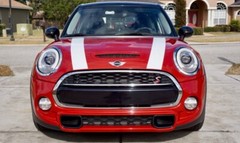 White with Custom Color Border Hood Stripes Laminated for Mini Cooper 2007-2013
