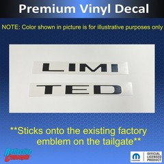LIMITED Tailgate Badge Overlay Decal Sticker – 2019-2024 Ram 1500 Limited