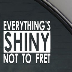 Everything Shiny Firefly Serenity Decal Car Sticker FREE SHIPPING