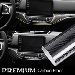 Car Accessories CARBON FIBER Self Adhesive Vinyl Sticker Wrap Hood Roof 5D BLACK