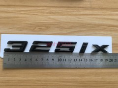 Gloss Black 3D ABS Letters Trunk 325ix Emblem Rear Badge for BMW 2017-2022 325ix