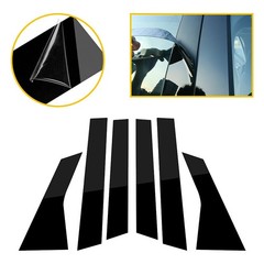 6/1Pillar Post for 2018-2022 Honda Accord Window Door Trim Cover Glossy Black E