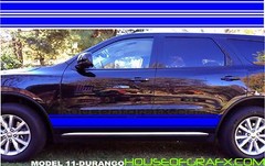 Plain Rocker Stripe Stripes Decals Decal Graphics fit any yr Dodge Durango Dart
