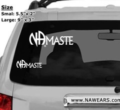 Narcotics Anonymous NA NAMASTE Transparent Sticker / Decal NEW
