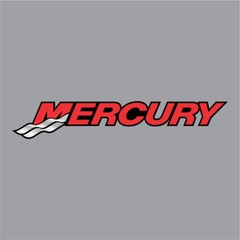 700-108 Mercury Red/Black Carpet Graphic Decal Sticker for Fishing Bass Boats