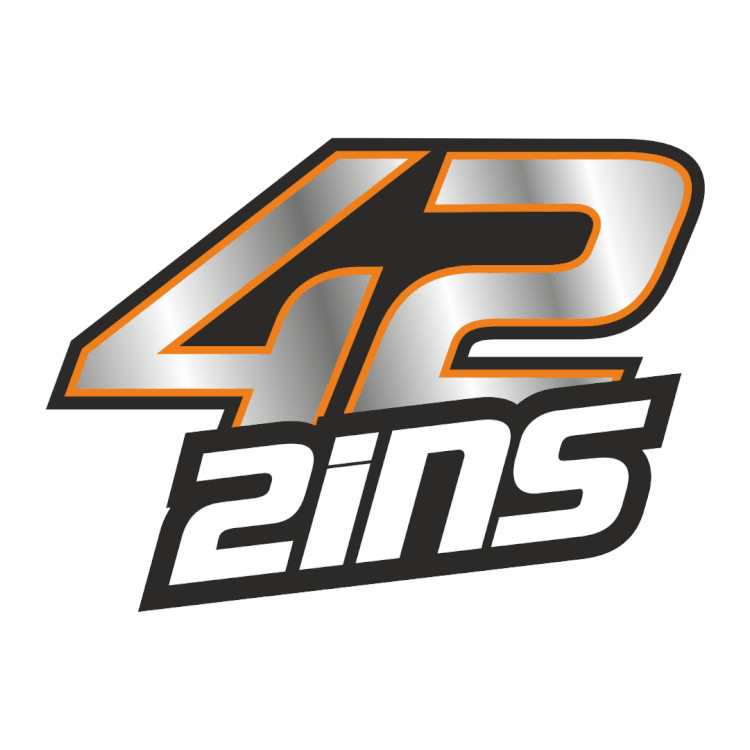 SW A Gloss Laminate sticker of the number 42 for rider Alex Rins – large /1196