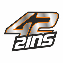 SW A Gloss Laminate sticker of the number 42 for rider Alex Rins – large /1196