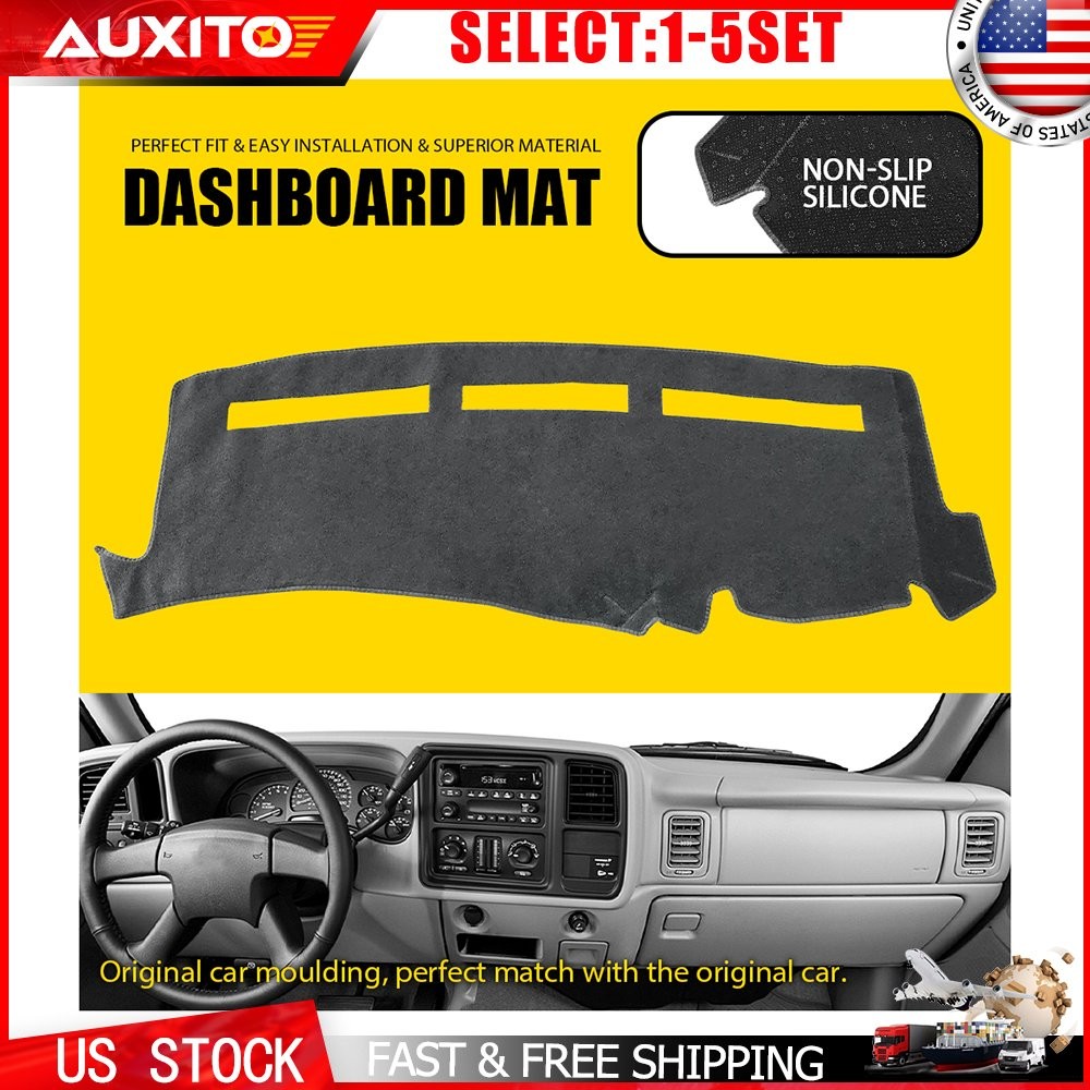 for GMC Sierra 1500 2500 1999-06 Gray Anti-slip Dash Board Cover Mat Pad 1-5X