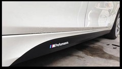 MATTE BLACK SIDE STICKER SKIRT DECALS FOR BMW1 2 3 4 5 SERIES X5X6 M PERFORMANCE