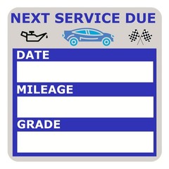 NOYOC Oil Change Stickers, Static Cling 120 Count 2×2 Inches Inches, Blue