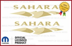 Set of 2: 2007 – 2018 Jeep Wrangler SAHARA JK side fender decals stickers FJ4E4