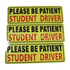 3 Pcs Bumper Sticker Car Decal Student Driver Magnet Car Signs Please Be Patient