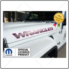 BOTH SIDE Jeep WRANGLER Hood Vinyl Decals Graphic Stickers SOFT PINK BLACK UV1R1