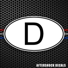 D Germany Country Code Sticker German Euro Berlin Decal