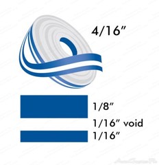 4/16″ x 150′ Double Line Single Color Vinyl Graphics Stripe Pinstripe Roll – Pin