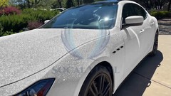 Premium Ultra Diamond Glitter Matte Silver Car Vinyl Wrap Sticker Decal Sheet