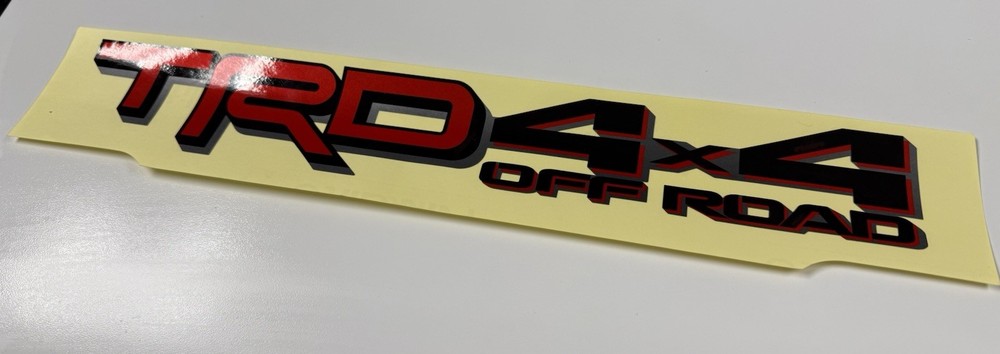 OEM TRD 4×4 Off Road Decal Toyota Tacoma Tundra Bedside Replacement 2024-2026