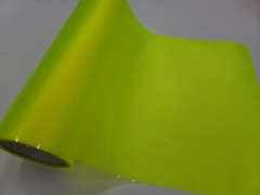 Matte Frosted Lime Yellow PVC Headlight Taillight Fog Light Overlay Tint Film