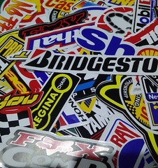 100 Random Racing Sticker Vintage Decal Rare Original Motocross Motorcycle Lot